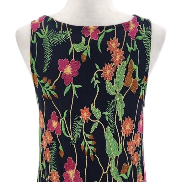 Anthropologie Meadow Rue Cartagena Top Embroidered Floral Tank Top Womens Small - Picture 6 of 9